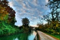 Naviglio martesana in Trezzo sull`Adda