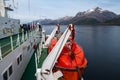 Navimag ferry in Patagonian Fjords, between Puerto Montt and Puerto Natales. Chile