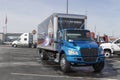 Navistar International eMV Electric series Semi Tractor Trailer Truck with eMobility display. Navistar is subsidiary of Traton