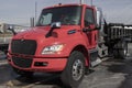 Navistar International eMV Electric series Semi Tractor Trailer Truck with eMobility display. Navistar is subsidiary of Traton