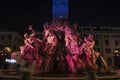 Navona square baroque roma by night