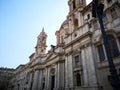 Navona square buildings facades in Rome, Italie Royalty Free Stock Photo