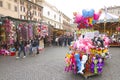 Navona Square in Rome during Christmas Royalty Free Stock Photo