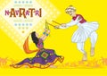 Navratri, Daandiyaa: Vector, Illustration