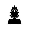 Navratri goddess durga silhouette style icon