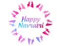 Happy Navratri Indian Hindu Festival Greetings