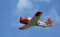 Navy airplane doing a demonstration at Sun n Fun Royalty Free Stock Photo