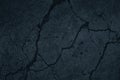 Dark blue grunge background. Navy blue abstract background. Toned concrete wall texture with cracks. Royalty Free Stock Photo