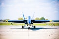 NAVY Blue Angel Jet Royalty Free Stock Photo