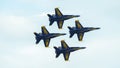 Blue Angels F-18 Hornets diamond formation