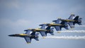 The Navy Blue Angels flying Royalty Free Stock Photo