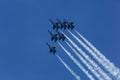 Blue Angels Formation Flying at Sun-n-Fun Royalty Free Stock Photo