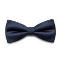 Navy blue bow tie isolated on white background Royalty Free Stock Photo