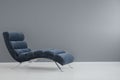 Navy blue chaise lounge Royalty Free Stock Photo