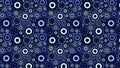 Navy Blue Circle Pattern Vector Royalty Free Stock Photo