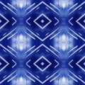 Navy Blue Denim color and white batik seamless background