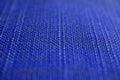 Navy blue fabric texture. Dark blue cloth background. Close up view of Navy blue fabric texture and background. Royalty Free Stock Photo