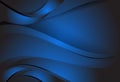 Navy Blue gradient line wavy background