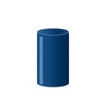 Navy Blue Graduated Cylinder Clipart Royalty Free Stock Photo