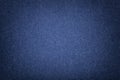 Navy blue matt suede fabric closeup. Velvet texture of felt Royalty Free Stock Photo