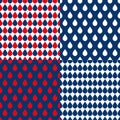 Navy Blue Red Water Drops Background Royalty Free Stock Photo