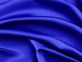 Navy blue silk satin. Dark elegant luxury abstract background with space for design. Royalty Free Stock Photo