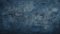 Navy blue texture. Close-up toned old concrete surface. Dark grunge background created with Generative AI Royalty Free Stock Photo