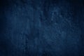 Navy blue texture. Close-up.Toned old concrete surface. Dark grunge background with space. Royalty Free Stock Photo