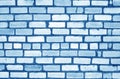 Navy blue tone old grungy brick wall surface. Royalty Free Stock Photo