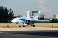 Navy F/A-18 figter jet Royalty Free Stock Photo