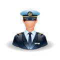 navy officer. Vector illustration decorative design