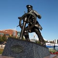 Navy Pier Chicago Statue Royalty Free Stock Photo