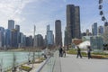 Navy Pier on sunny day in Chicago,Illinois,USA Royalty Free Stock Photo