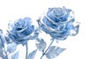 Navy Rose Flowers Glitter Super Detail. Generative AI