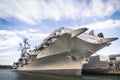 Navy ship USS Intrepid in New York Royalty Free Stock Photo