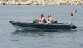 Navy speed boat Royalty Free Stock Photo