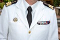 Navy white naval officer uniform french military sailor