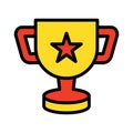 Award, best Isolated Vector Icon that can be easily modified or edited