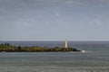 Ninini Point Lighthouse at a distance at Nawiliwili, Kauai, Hawaii, USA