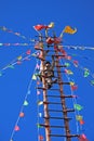 Naxi Ethnic Ladder Climbing Royalty Free Stock Photo