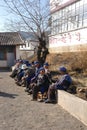 Naxi women in Yunnan province, China Royalty Free Stock Photo