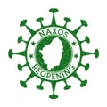 Naxos Reopening Stamp.