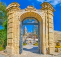 The gates in Palazzo Parisio garden, Naxxar, Malta