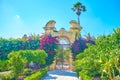 The gates in lush greenery, Naxxar, Malta