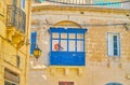 The repairing the old balcony in Naxxar town, Malta