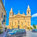 Parking before the Cathedral, Naxxar, Malta