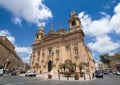 Naxxar, Malta - 2016, June 11th : The facade of the historic Our