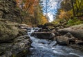 Nay Aug Gorge in Autumn Royalty Free Stock Photo