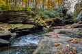 Nay Aug Gorge in Autumn Royalty Free Stock Photo