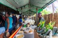 Tent selling food and delicacies at the Caxixis fair in Nazare, Bahia